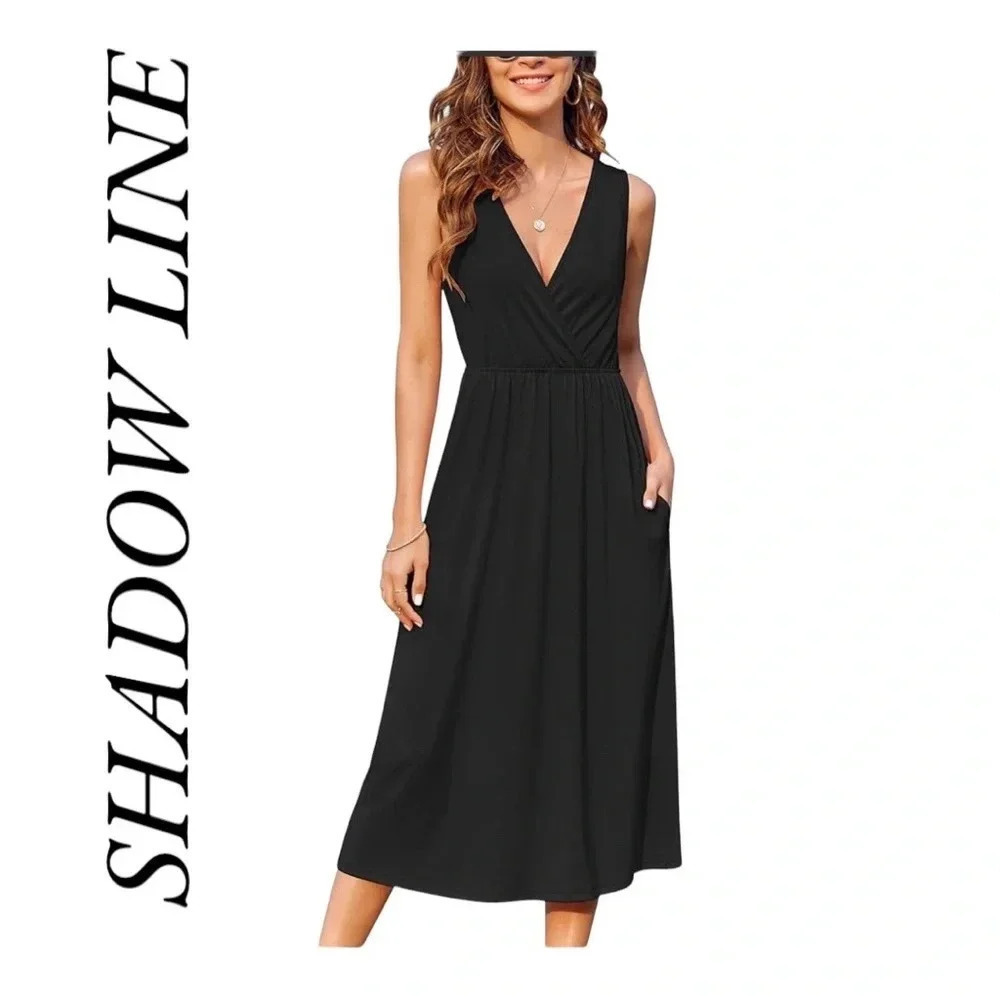 Shadowline‎ Black Maxi Dress size small